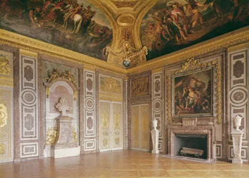Sisäkuva Versaillesin linnasta (Dianen salonki), 1672-82.